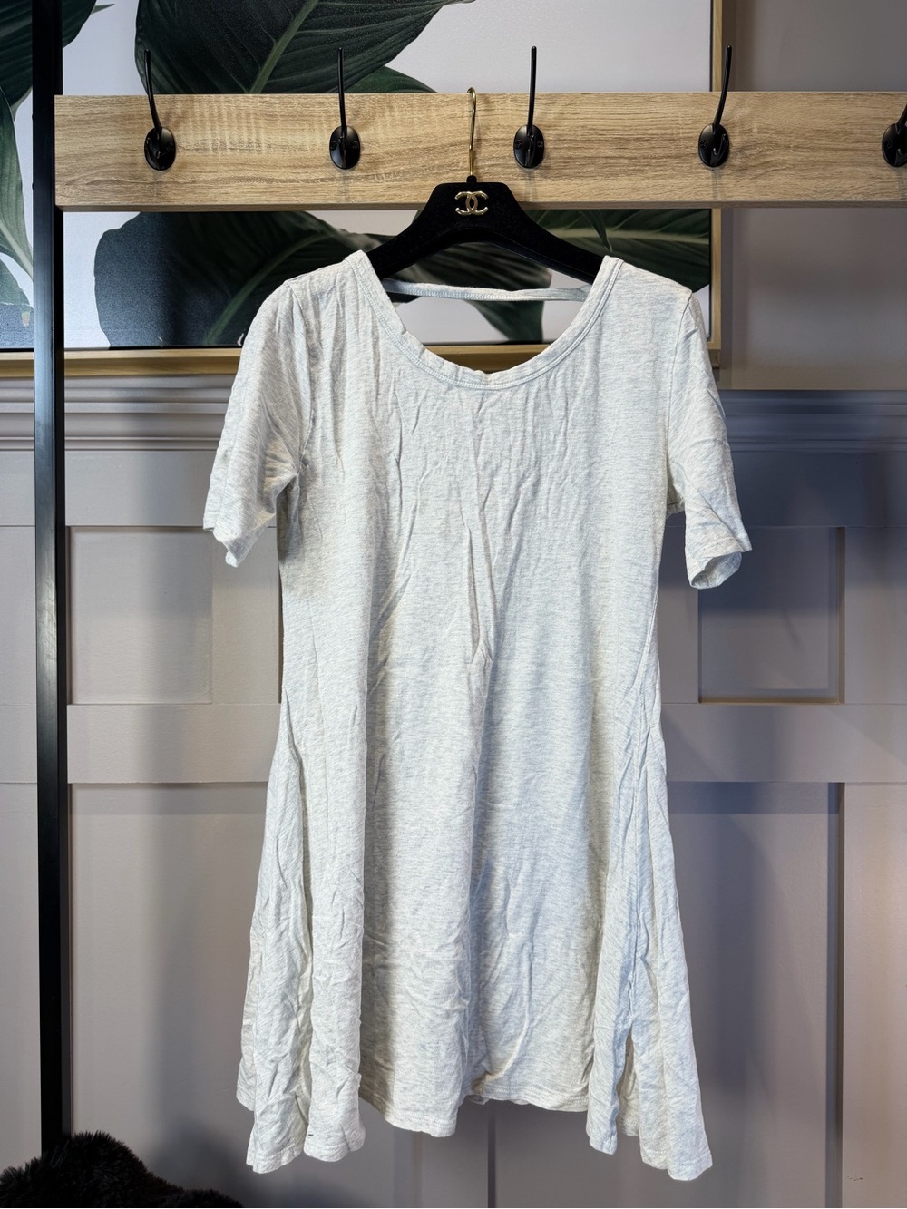 Billabong Light Gray Logo Tag Tee essential top S